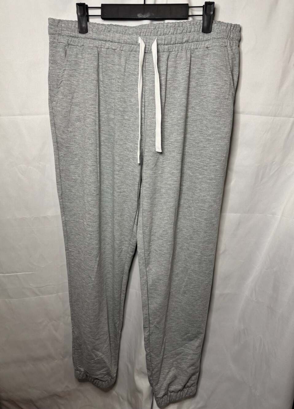 NWT Automet Women's High Waisted Jogger Sweatpants with Pockets Heather Grey XL